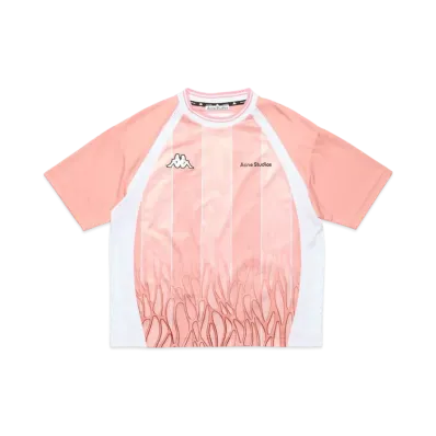 Acne Studios x Kappa Logo T-Shirt "Light Pink/Pink"