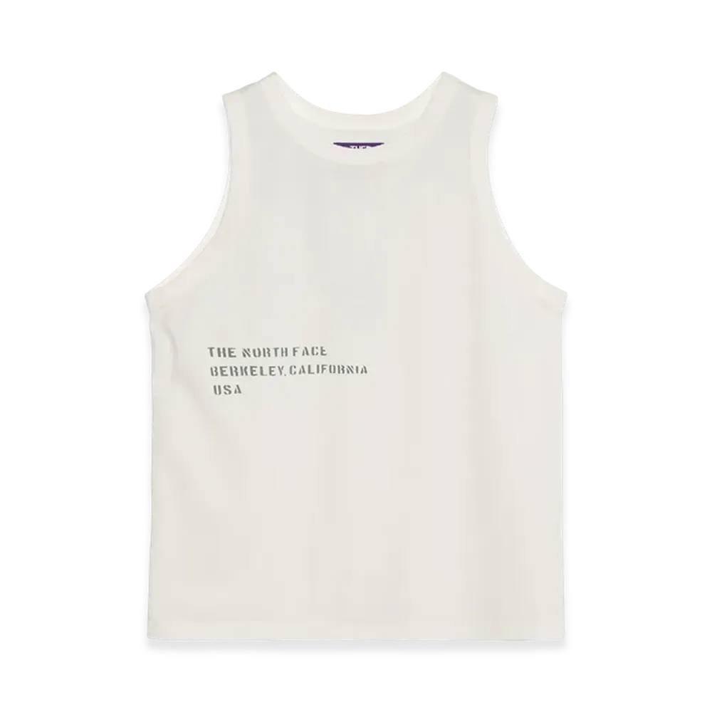 The North Face Purple Label Garment Dyed Lettered Field Tank "Off White"