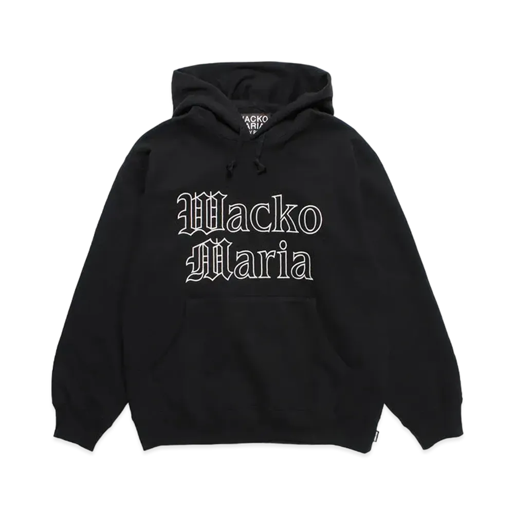 WACKO MARIA Heavy Weight Pull Over Hooded Sweat Shirt "Black"