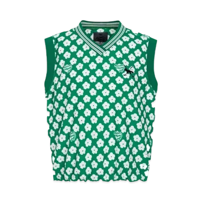 Maison Kitsune Golf Profile Fox Summer Vest "Light Green"