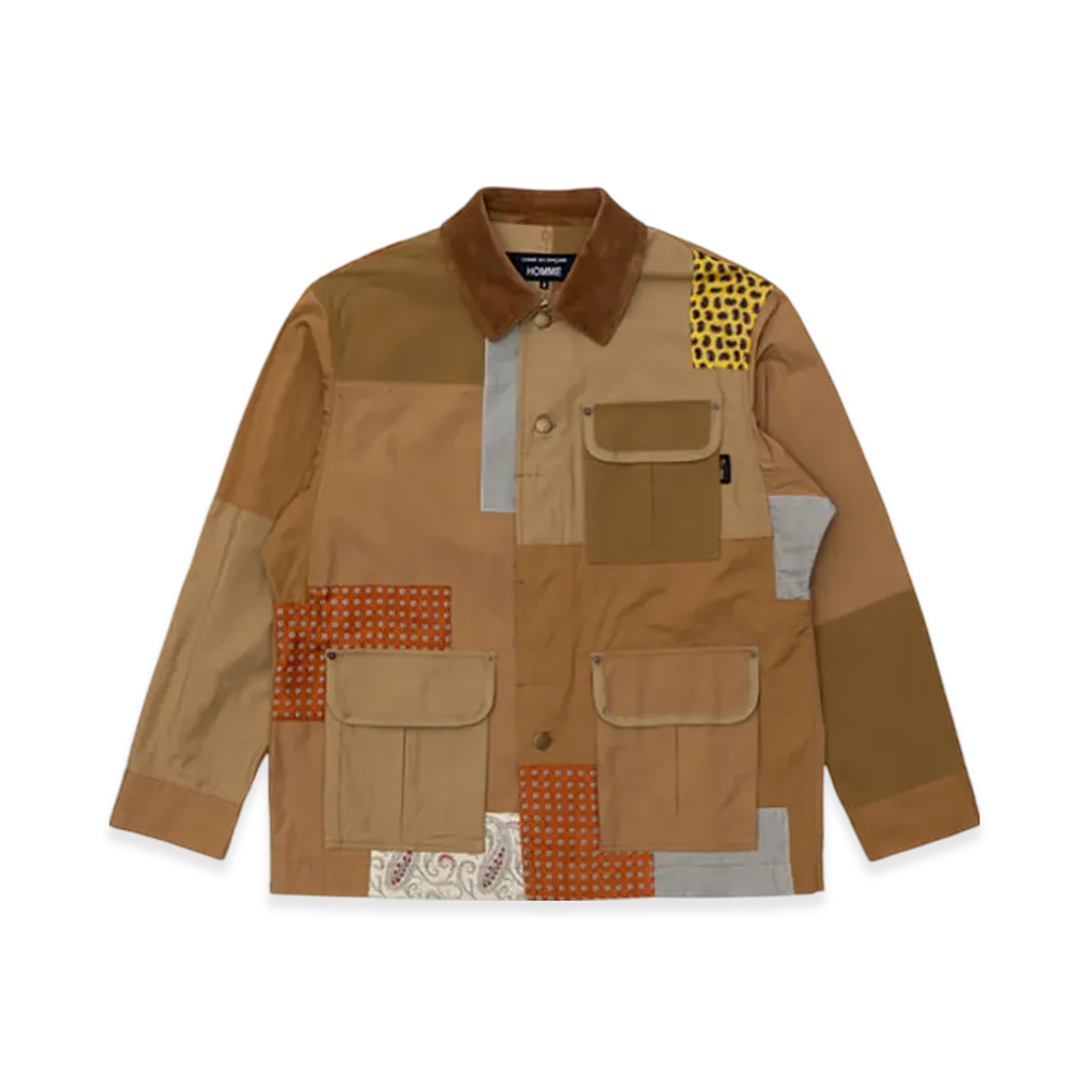 COMME des GARCONS HOMME Cotton Nylon Back Satin "Beige/Mix"