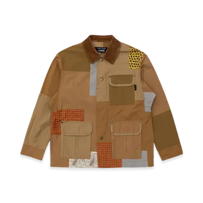 COMME des GARCONS HOMME Cotton Nylon Back Satin "Beige/Mix"