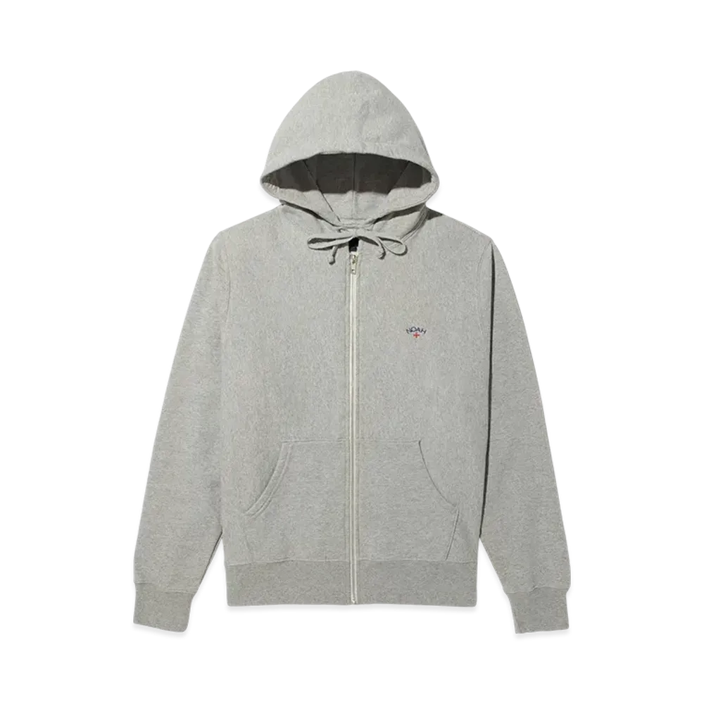 Noah Classic Lightweight Zip-Up Hoodie "Hether Grey"