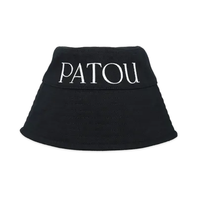 PATOU Women's Canvas Hat "Black"