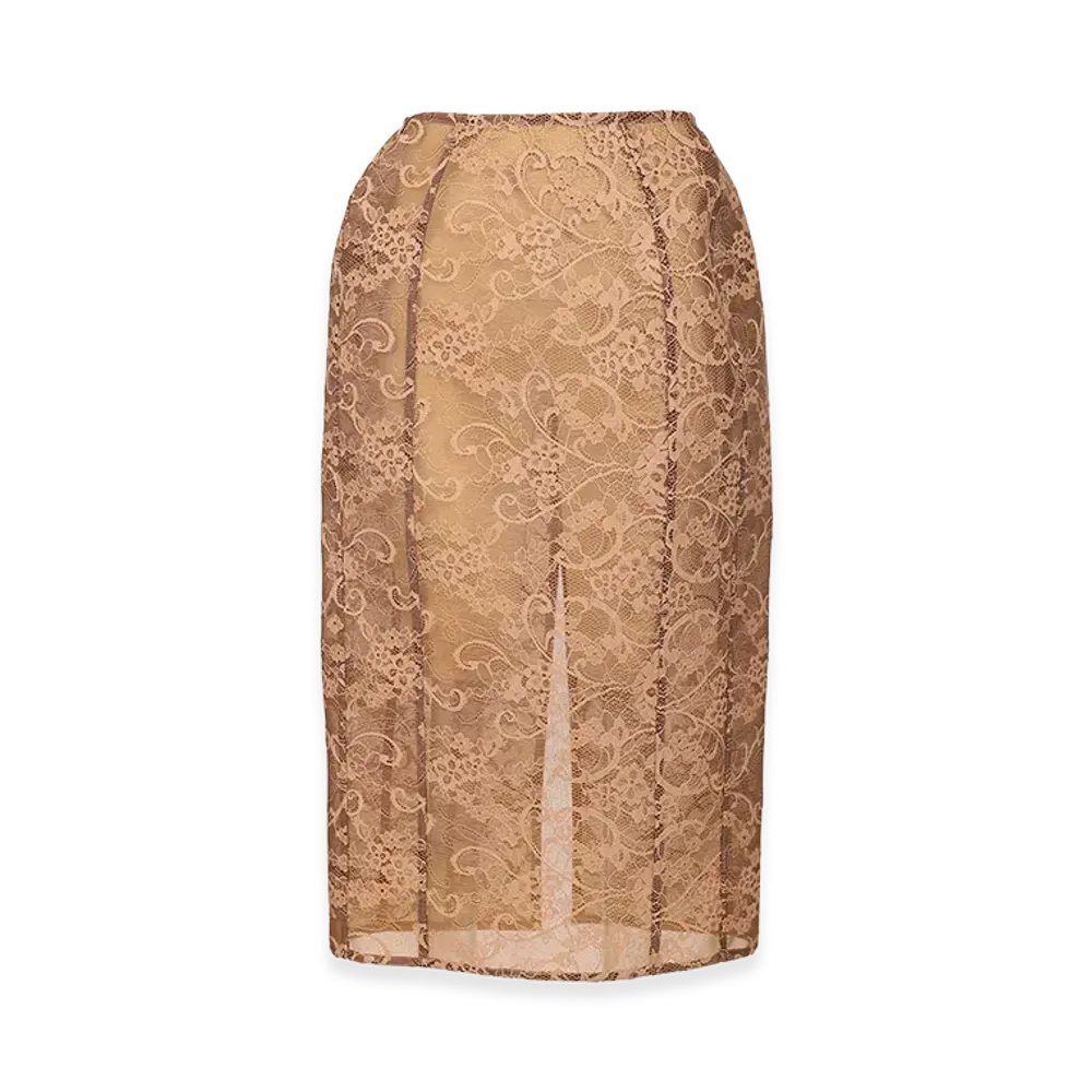Acne Studios Women's Lace Midi Skirt "Rose"