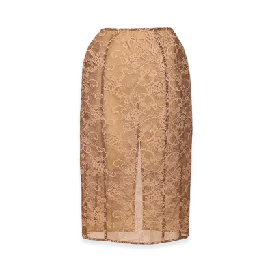 Acne Studios Women's Lace Midi Skirt "Rose"