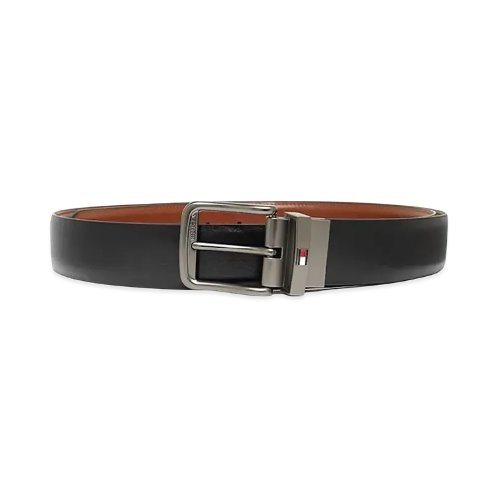 TOMMY HILFIGER Reversible Belt "Black/Tan"