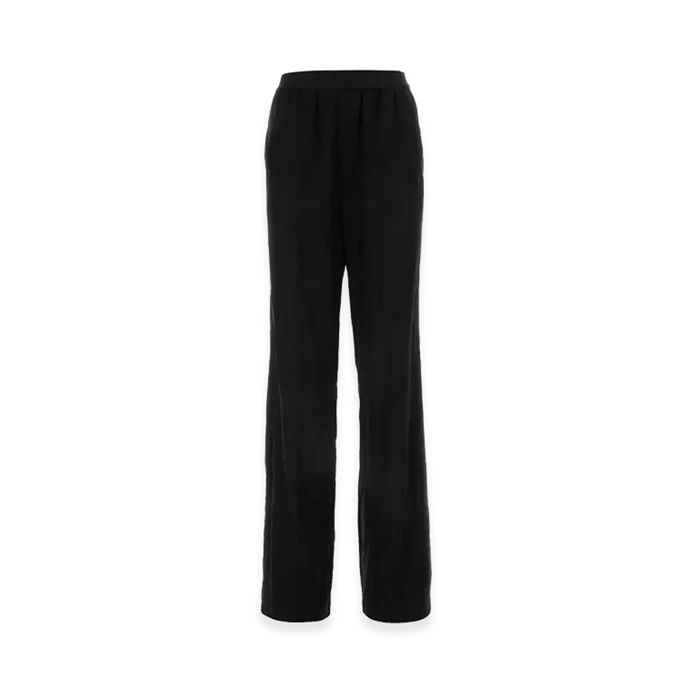BALENCIAGA Women's Cotton Wide-Leg Pant "Black"
