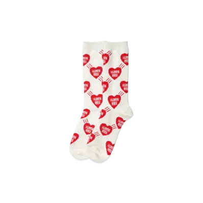 HUMAN MADE Heart Socks "White"