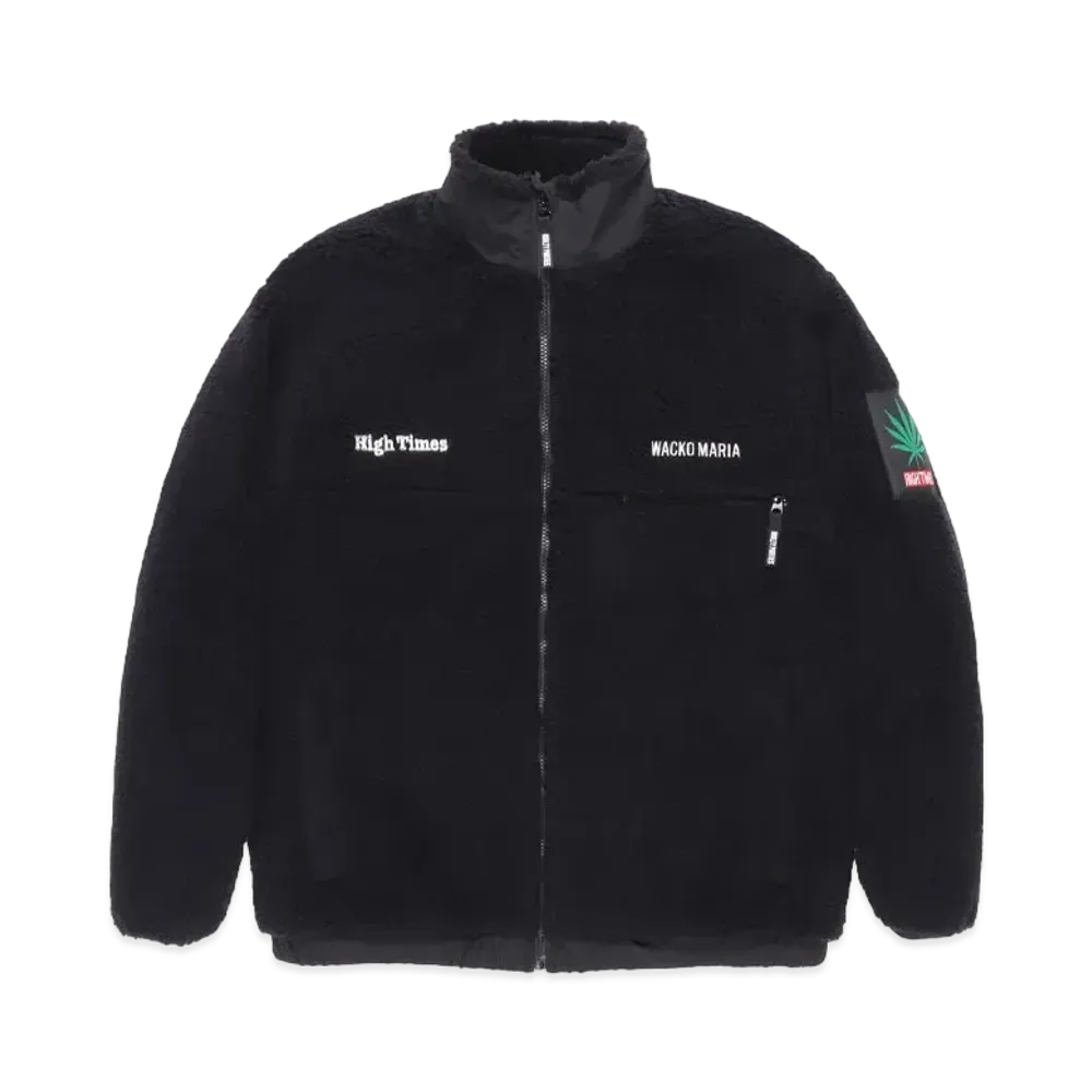 WACKO MARIA x High Times / Boa Fleece Jacket "Black"