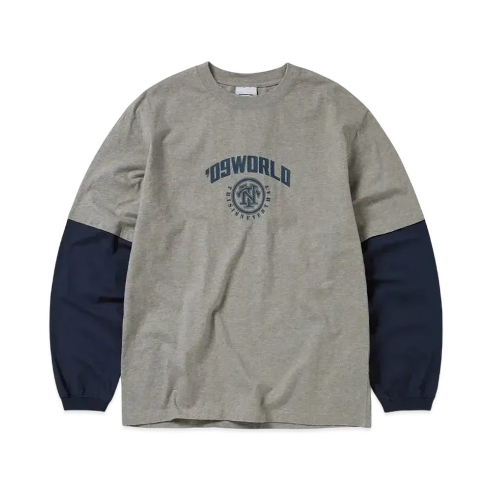 thisisneverthat Layered L/S Tee "Dark Heather Grey"