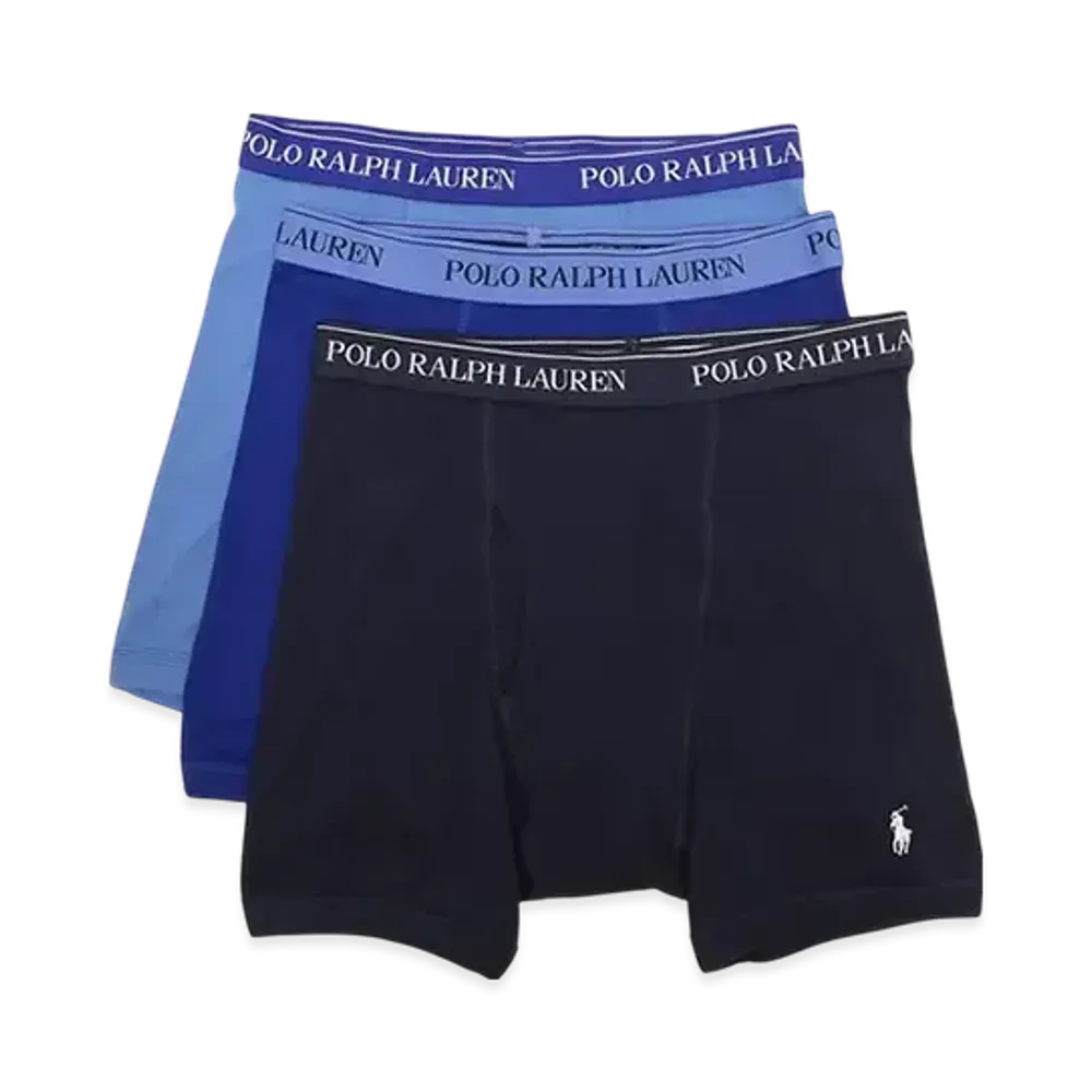 Polo Ralph Lauren Boxer Brief 3 Pack "Blue/Royal/Navy"