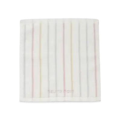 GELATO PIQUE Colorful Stripes Hand Towel "Off White"