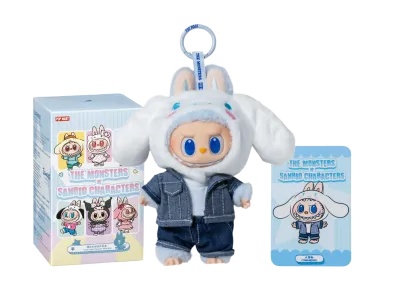 POP MART THE MONSTERS (Labubu) x Hello Kitty and Friends Series-Vinyl Plush Pendant Blind Box CINNAMOROLL
