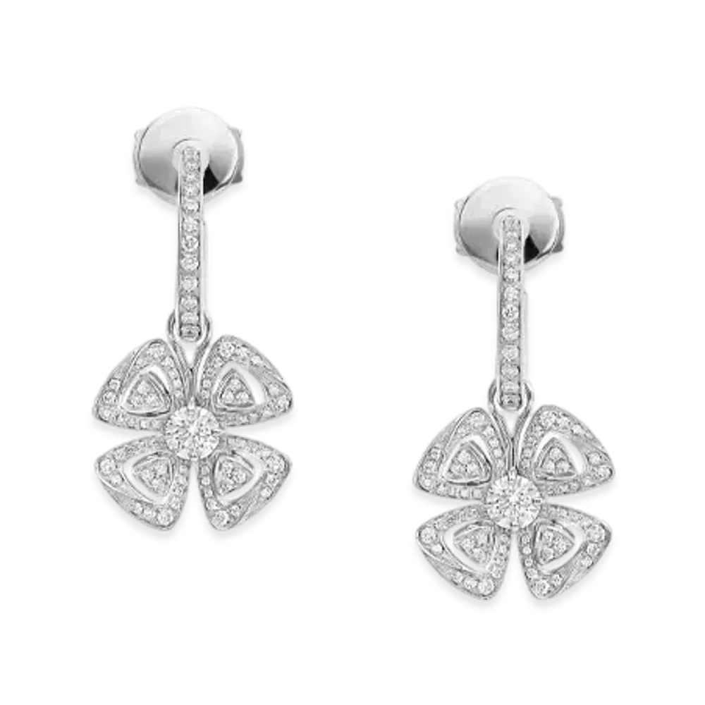 BVLGARI Fiorever Earrings "White Gold"