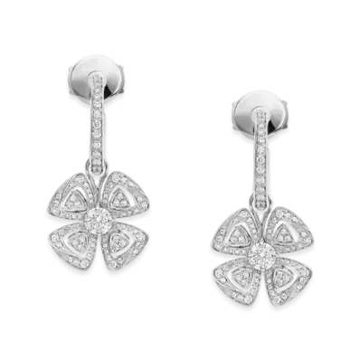 BVLGARI Fiorever Earrings "White Gold"