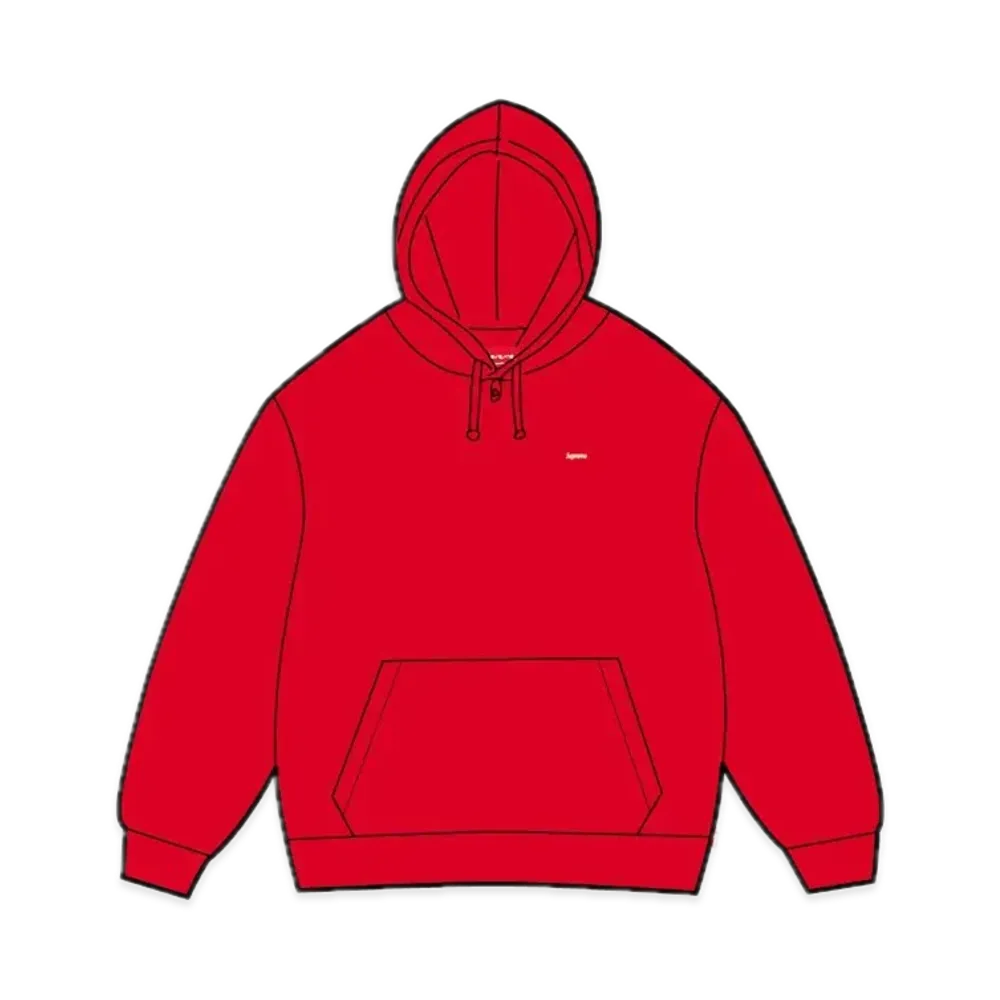 Supreme Small Box Hooded Sweatshirt "Red" (24FW)