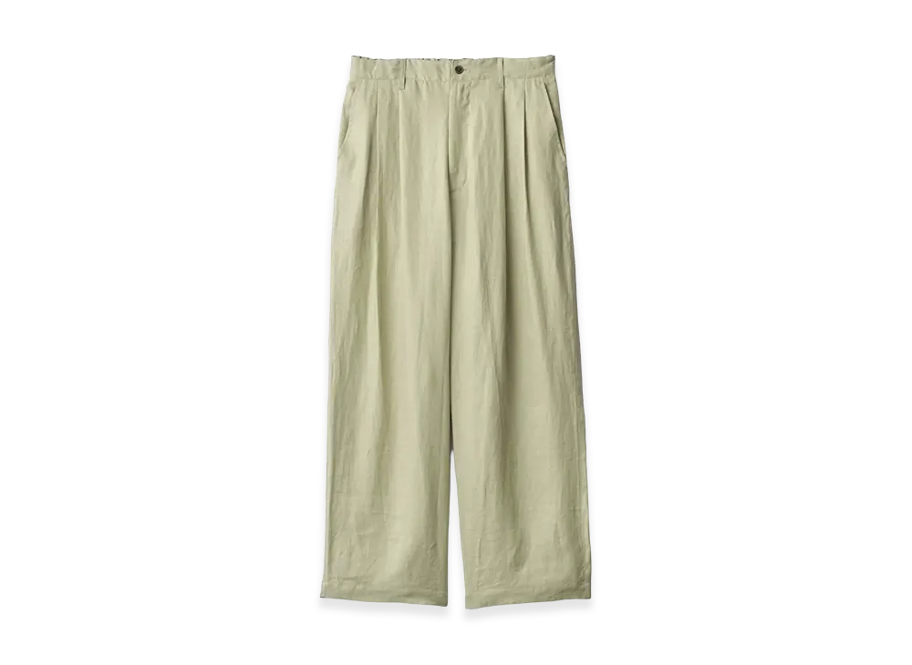 ssstein Light Linen Wide Easy Trousers "Light Beige"