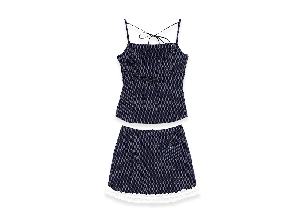 ANDMARY Women's Emmie Dot Set Up "Navy"