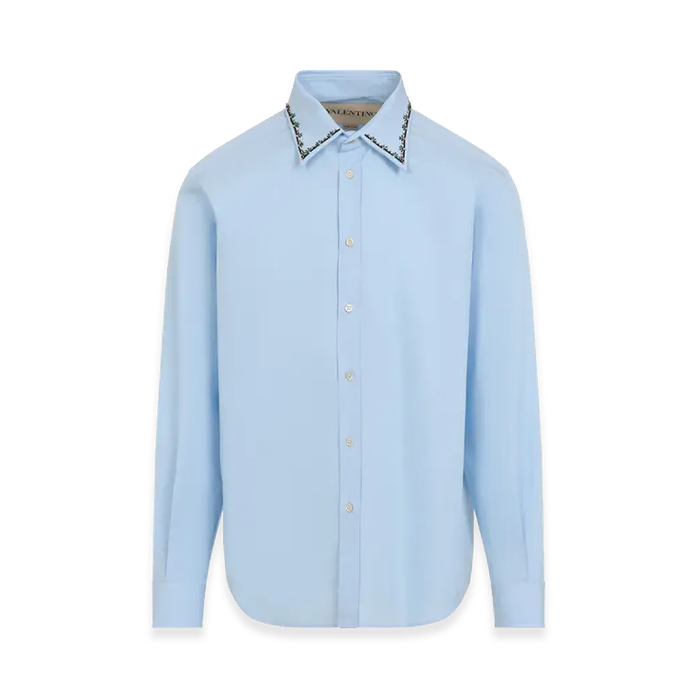 Valentino Embroidered Shirt "Cielo"