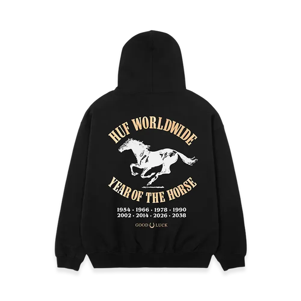 HUF Year Of The Horse Hoodie "Black"