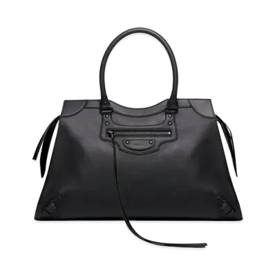 BALENCIAGA Women's Neo Classic Large Top Handle Bag "Black"