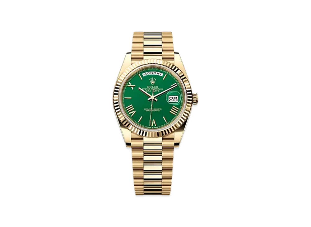 ROLEX Day-Date 40 Yellow Gold "Green"