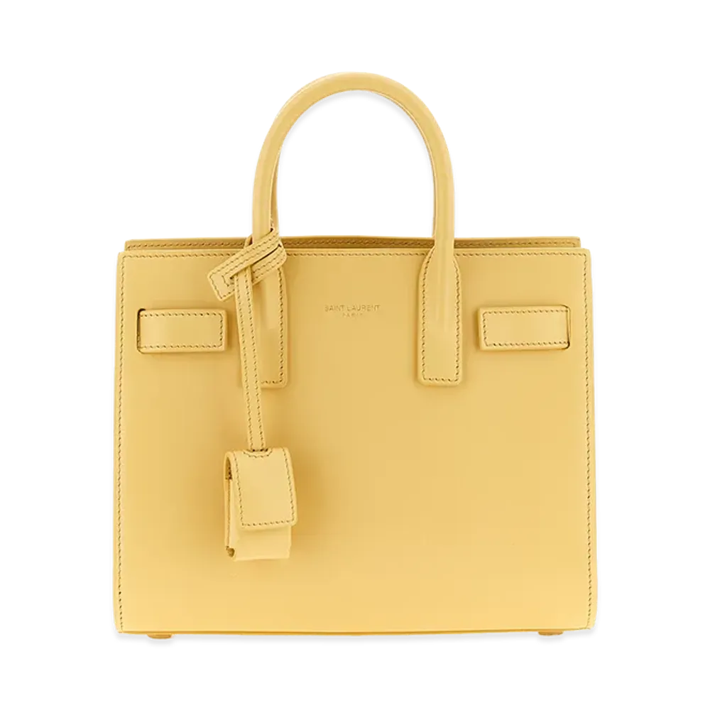 Saint Laurent Women's Nano Sac De Jour Handbag "Yellow"