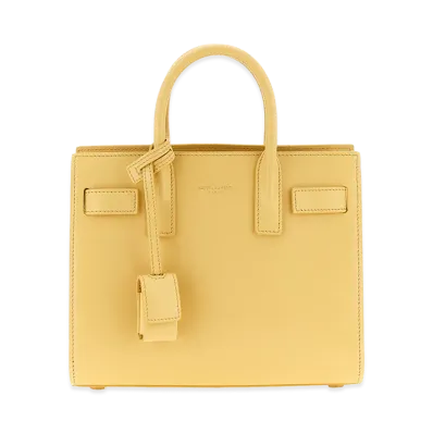 Saint Laurent Women's Nano Sac De Jour Handbag "Yellow"