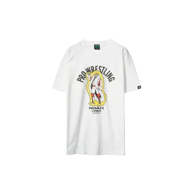 PRO WRESTLING NOAH 25th ANNIV \ Mongra POP Illustration T-SHIRT (Kaito Kiyomiya) "WHITE"