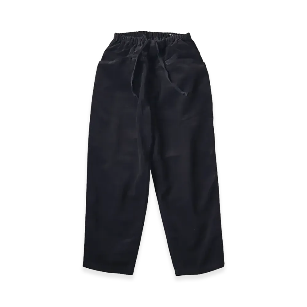 COMOLI Corduroy Drawstring Pants "Black"