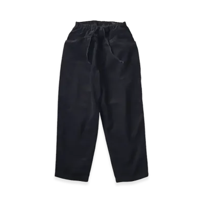 COMOLI Corduroy Drawstring Pants "Black"