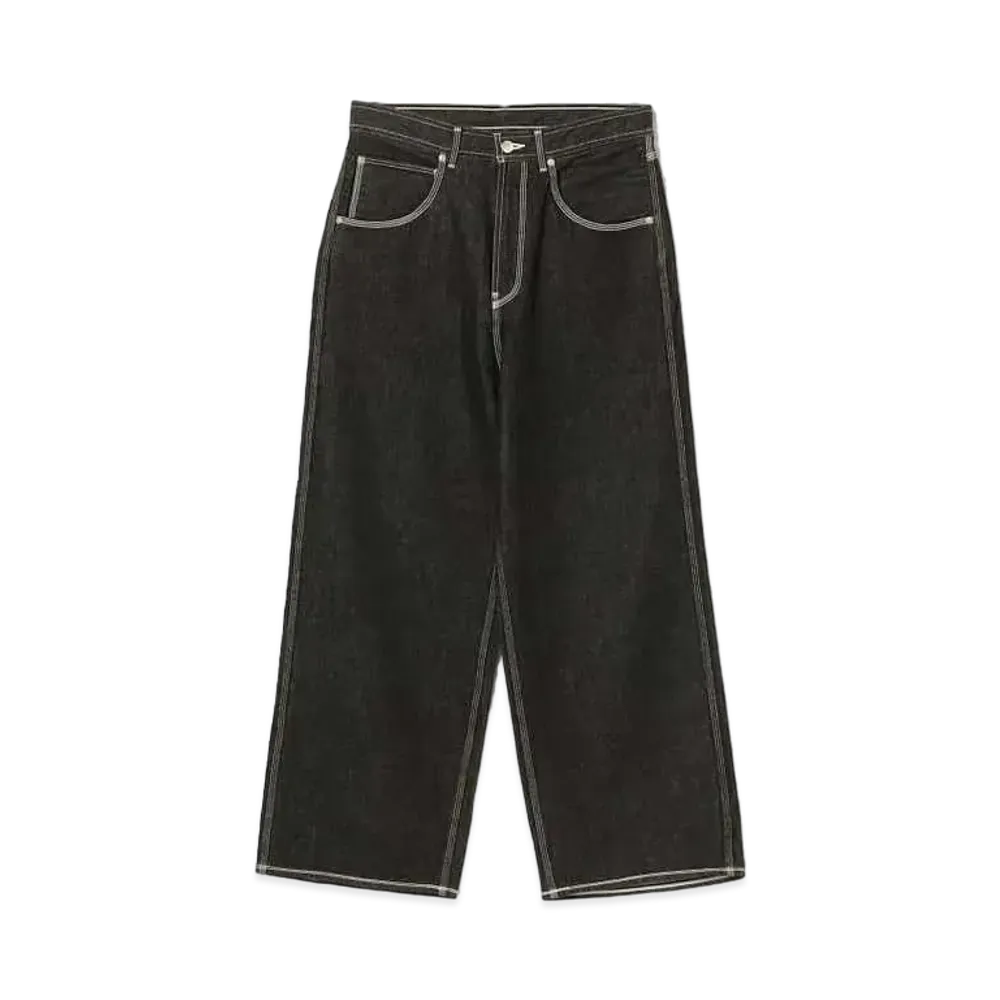 BEAMS FUTURE ARCHIVE Logo Baggy Denim "Black"