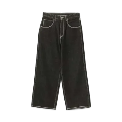 BEAMS FUTURE ARCHIVE Logo Baggy Denim "Black"