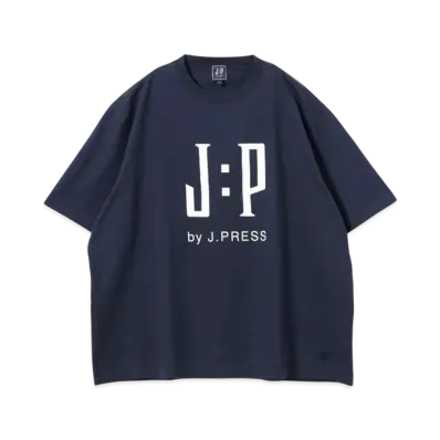 B:MING by BEAMS x J.PRESS ORIGINALS Logo Print T-shirt "Navy"