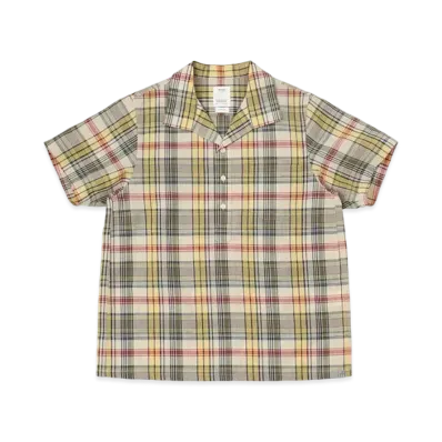 visvim Fairway P.O. Shirt S/S Madras "Yellow"