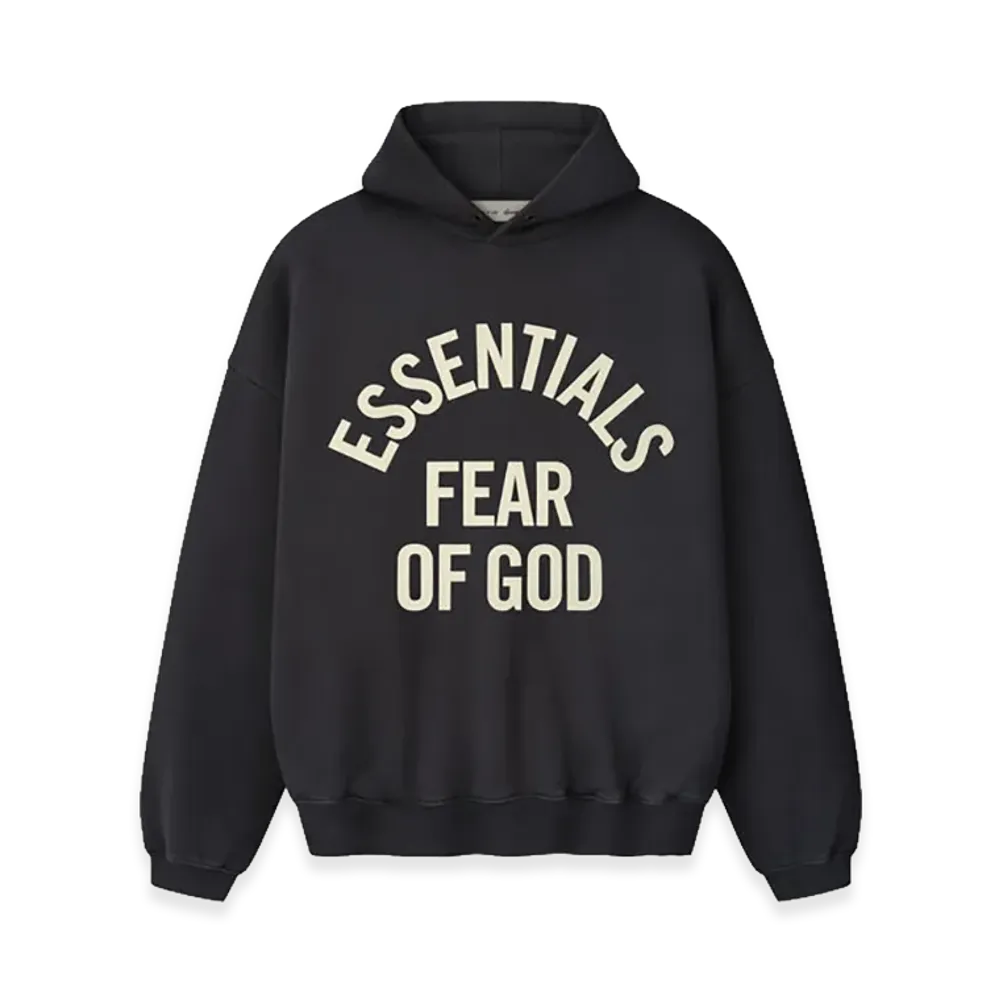 FEAR OF GOD ESSENTIALS Campus 90s Hoodie "Faded Black"
