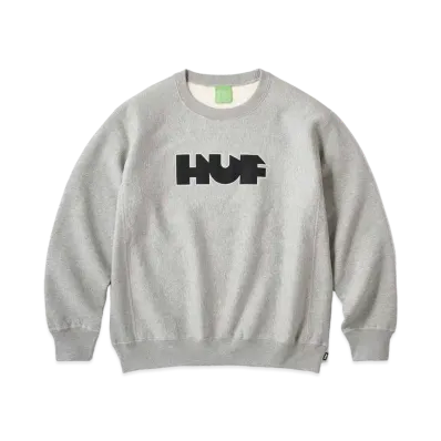 HUF x FTC HUFTC OG Logo Crew Neck "Grey"