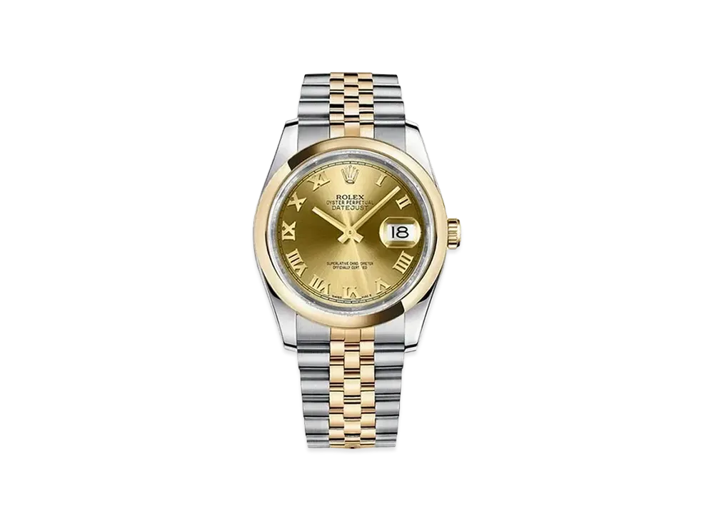 ROLEX Datejust 36 "Champagne Roman/Stainless Steel/Yellow Gold"