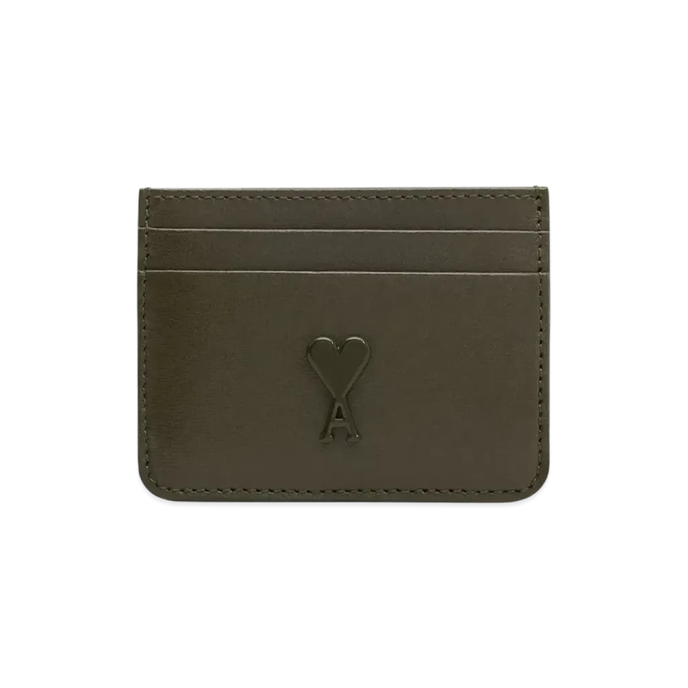 AMI PARIS Amidookur Card Holder "OliveNoire"