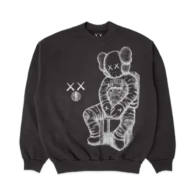 KAWS FOR KID CUDI CREWNECK I "Black"