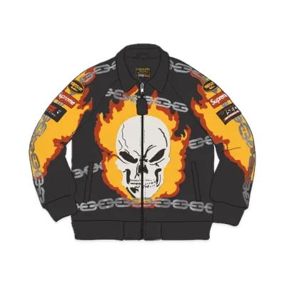 Supreme x Vanson Leathers Ghost Rider© Jacket "Black"