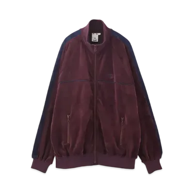 X-Girl Velour Track Jacket "Burgundy"