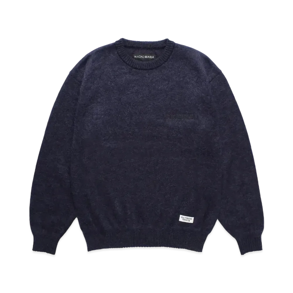 WACKO MARIA Mohair Knit Sweater "Navy"