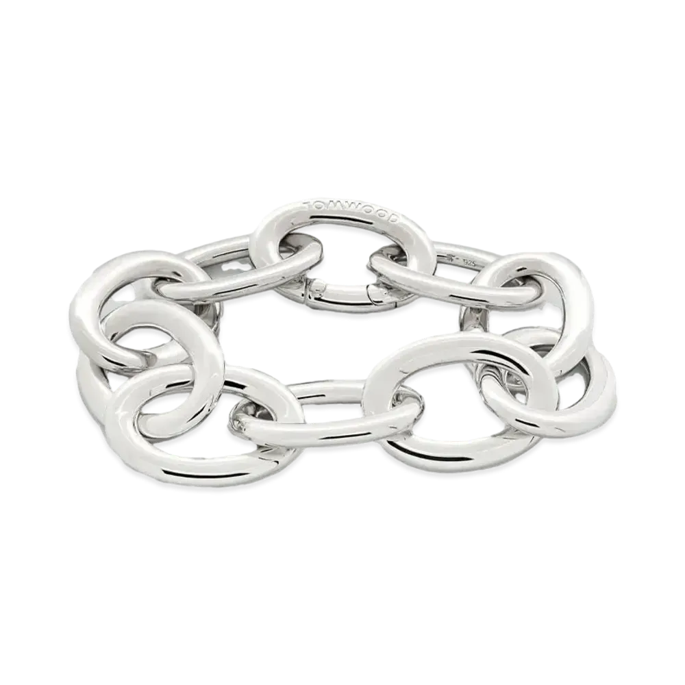 TOMWOOD Chunky Link Bracelet "Silver"