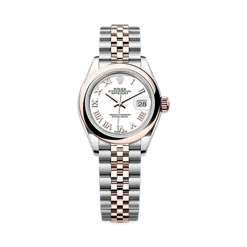ROLEX Lady-Datejust Oystersteel & Everose Gold "White"