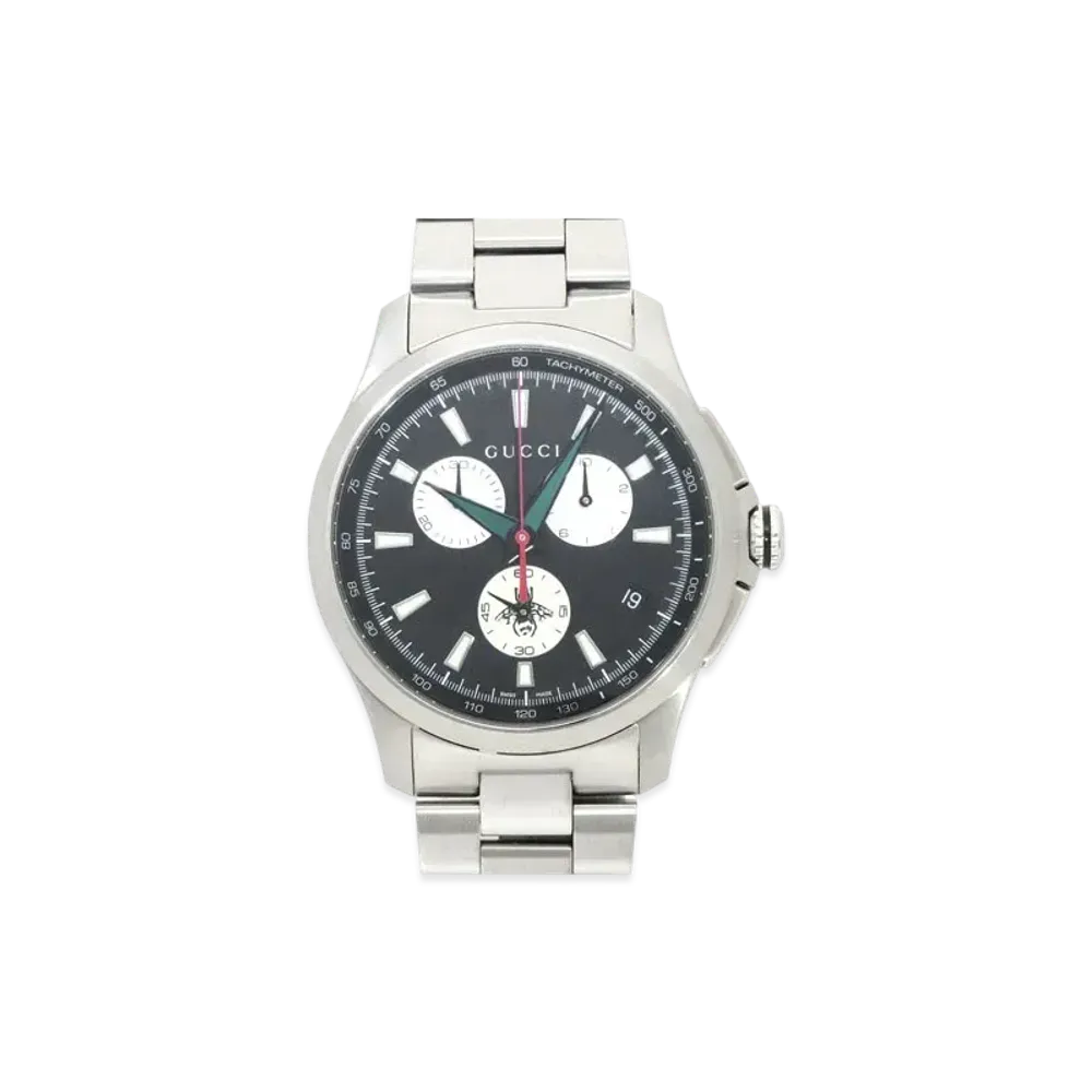 GUCCI G-Timeless Chronograph "Black/Stainless Steel"