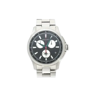 GUCCI G-Timeless Chronograph "Black/Stainless Steel"