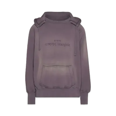 Maison Margiela Reverse Logo Hooded Sweatshirt "Purple"
