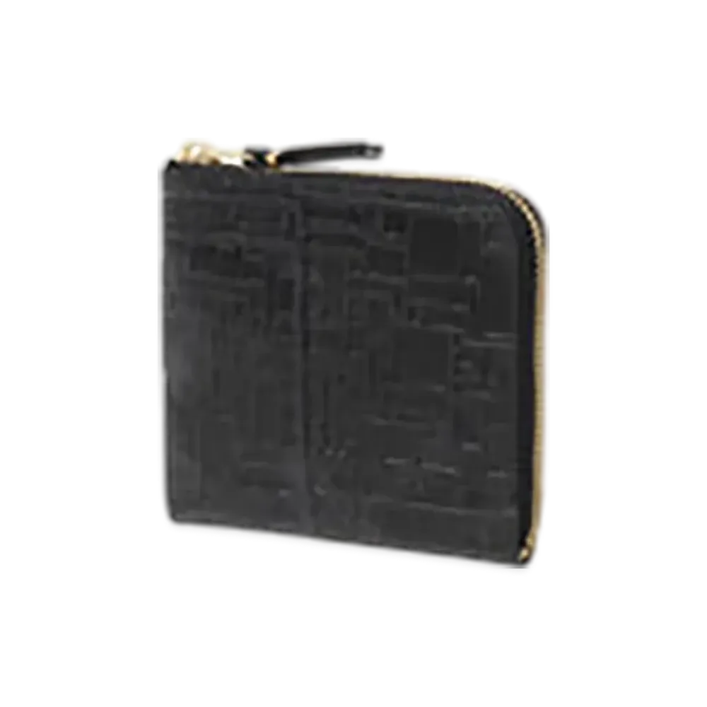 COMME des GARCONS Embossed Logotype Wallet "Black"